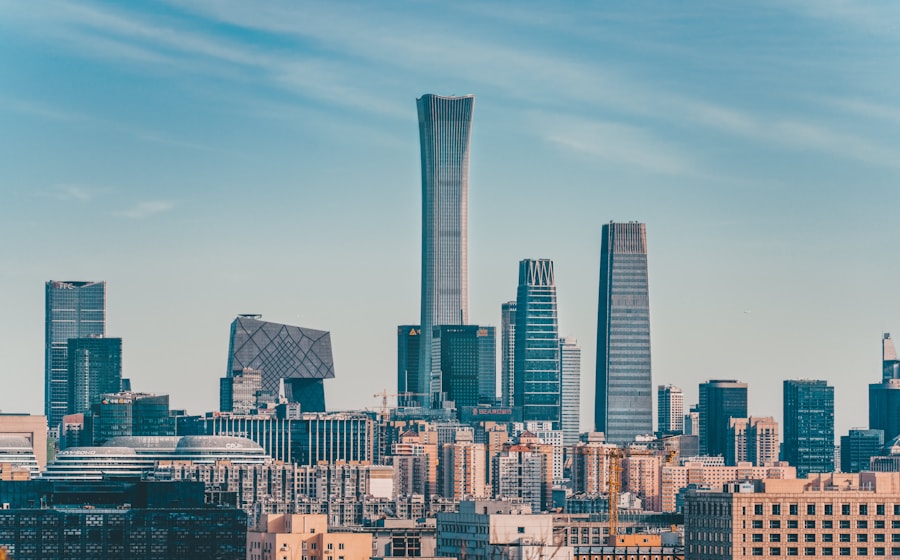 北京 CBD 现代城市天际线